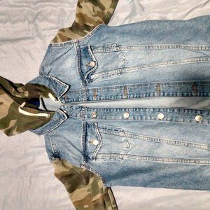Camouflage jean jacket